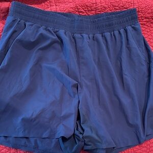 Men's Alo Navy Blue Athletic Shorts
